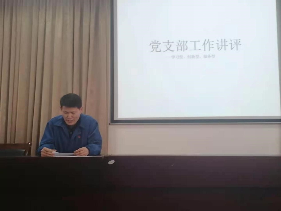 集团公司举行党支部工作讲评会