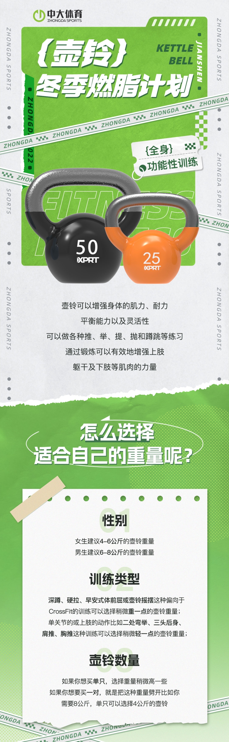 如何充分利用壶铃进行全身训练？详细教程点进来