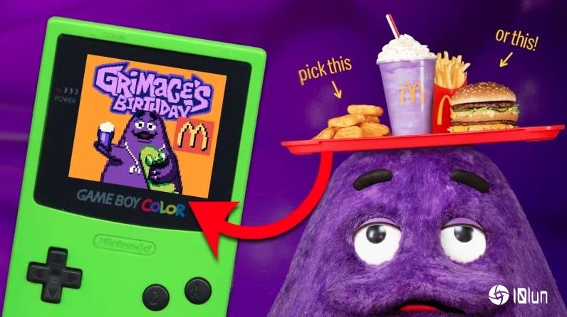 麦当劳发布Game Boy Color游戏 庆祝Grimace生日、手机及计算机可玩
