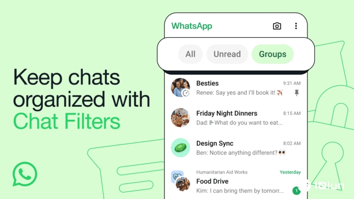 WhatsApp添加对话列表筛选条件 助用户快速找到所需消息