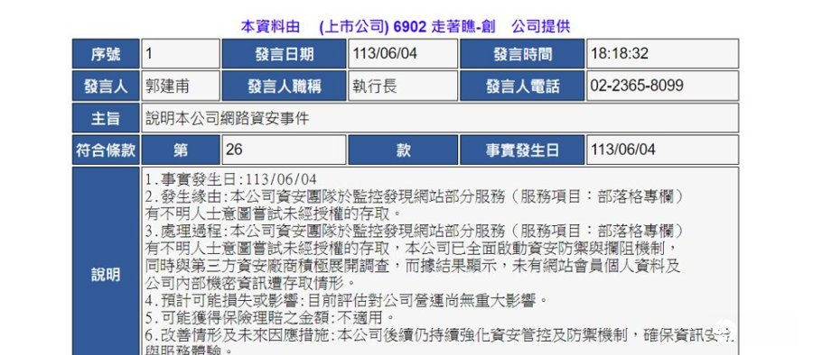 防诈公司Gogolook发布安全事件重讯，网站部分服务遭非法访问