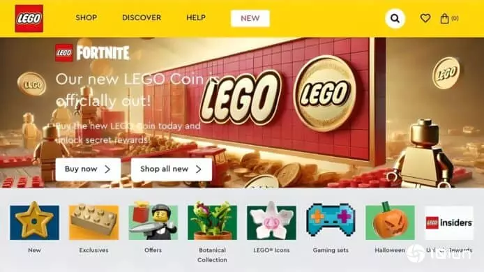 LEGO官网被黑客入侵 主页宣传加密货币骗局