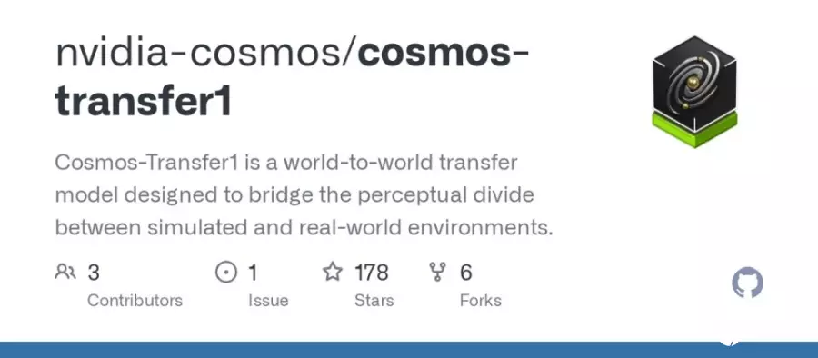 Nvidia开源用于机器人训练的世界模型Cosmos-Transfer1