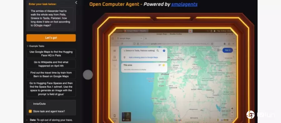 Hugging Face公开AI代理人Open Computer Agent，能使用模型生成图片
