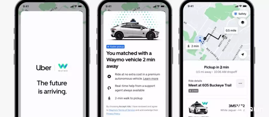 Waymo与Uber合作于亚特兰大推出无人驾驶出租车服务