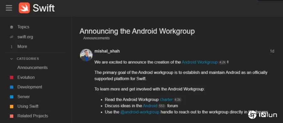 Swift程序语言将Android纳入官方支持平台