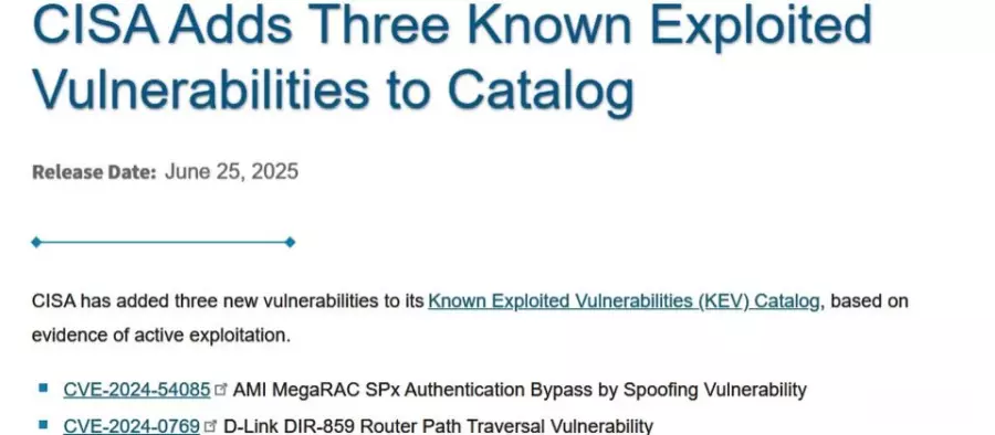 CISA将AMI的BMC固件满分漏洞列入KEV