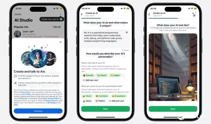 WhatsApp测试AI聊天机器人制作功能　可自订角色性格和对话风格