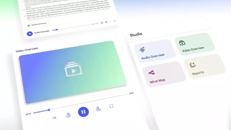 Google NotebookLM推出形象概述功能，AI助生成可自订短视频