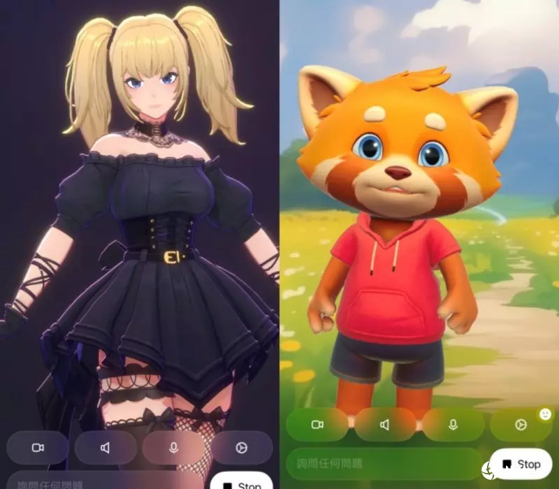 Grok添加3D角色互动，AI老婆“Ani”与小猫熊“Rudi”登场