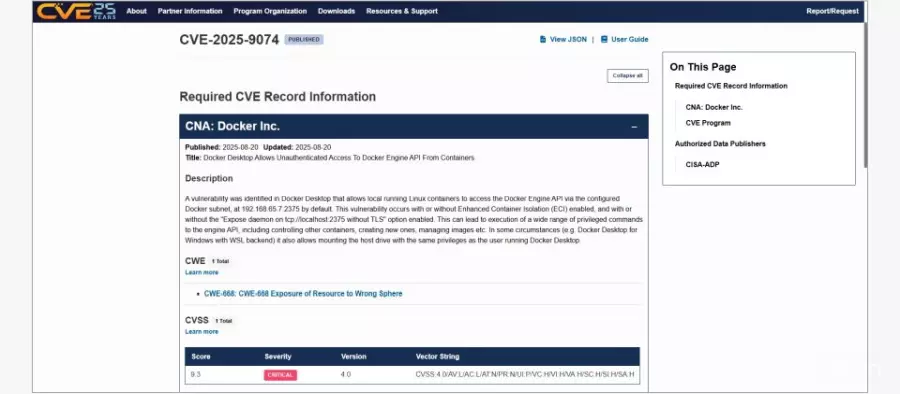 Docker WindowsPC机版SSRF漏洞可能让黑客控制整台主机