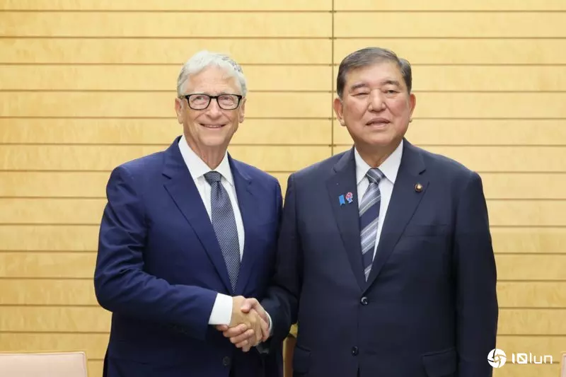 石破茂会比尔盖茨，允供5.5亿美元助疫苗普及