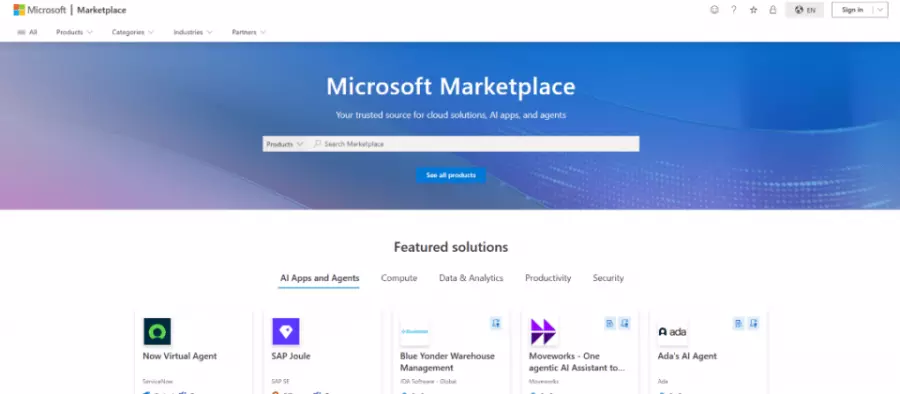 微软推出新Microsoft Marketplace，单一入口集成云计算与AI应用