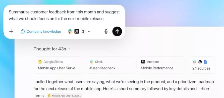 OpenAI推出Company Knowledge，集成企业数据源