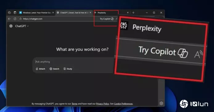 微软绝招推自家AI当你想用ChatGPT时会“截糊”提议你改用Copilot