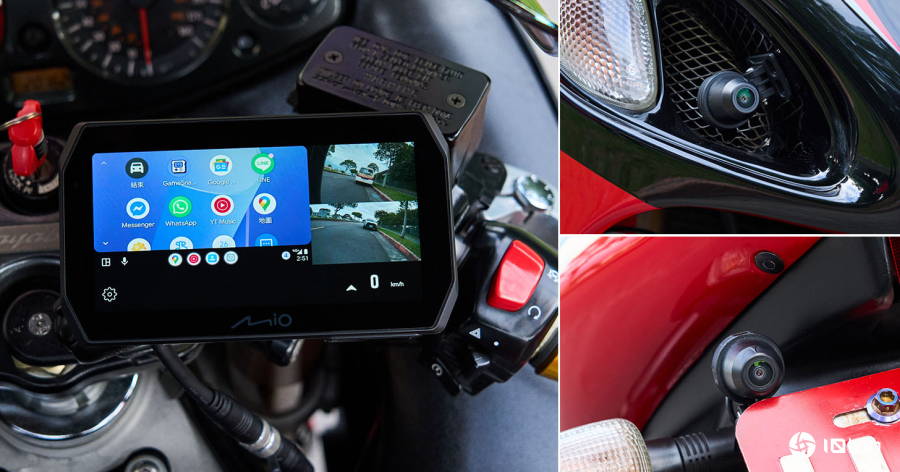 Mio MiVue MK50机车行车记录仪评测：前后双镜头、触摸屏幕、手机车联网 带来哪些改变？