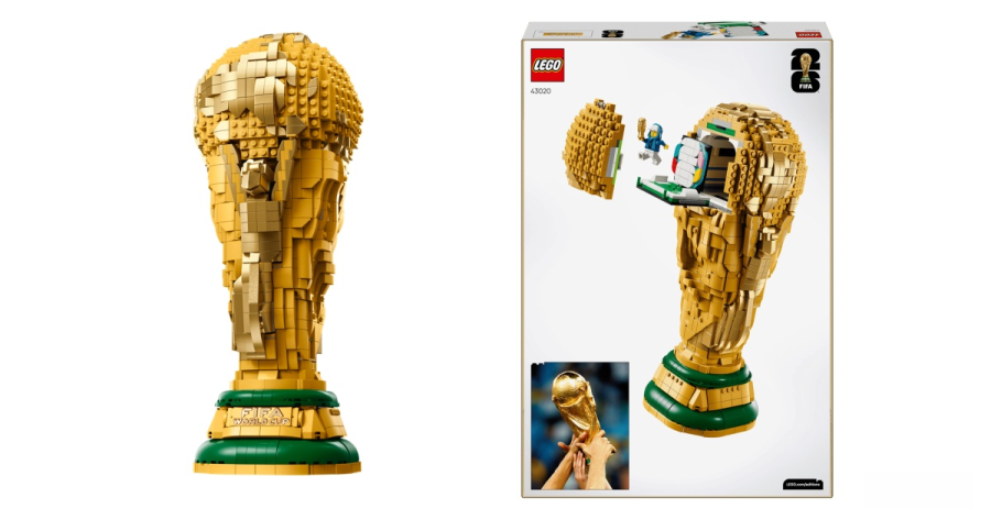 迎战2026世界杯！乐高跨界携手FIFA首次合作推出1:1比例乐高世界杯奖杯
