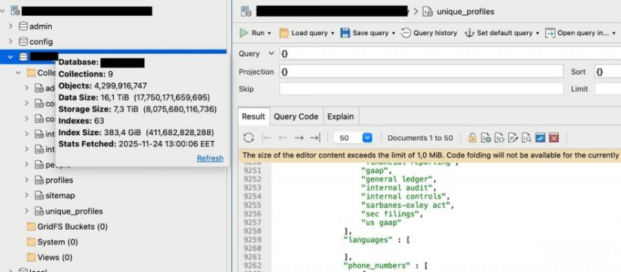 未设验证MongoDB数据库曝16 TB职业生涯数据，近43亿笔含大量LinkedIn个人信息