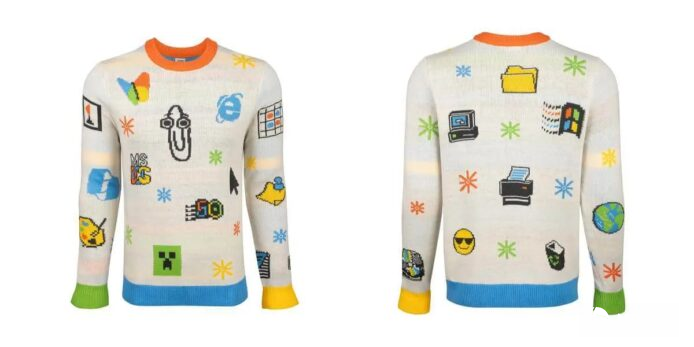 Microsoft 50周年冷衫 集结经典图标 勾起Windows 3.1回忆