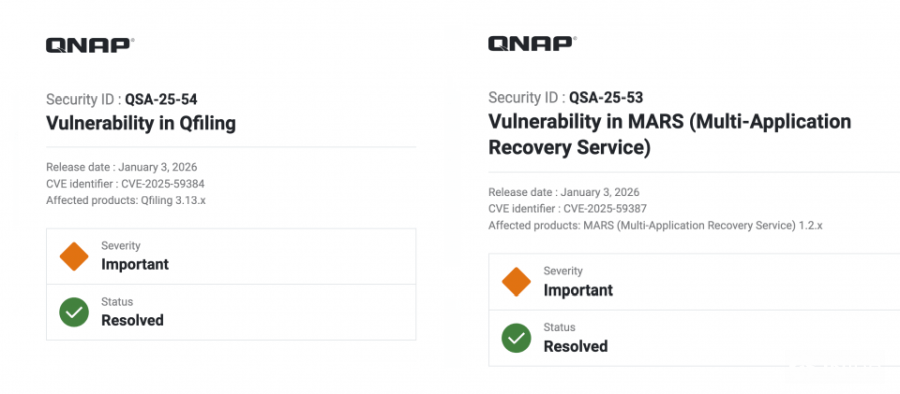 威联通更新两款NAS应用程序，分别修补高风险路径穿越及SQL注入漏洞